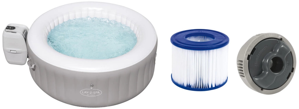 BESTWAY 60037 MINIPISCINA IDROMASSAGGIO GONFIABILE LAY-Z-SPA SANTA LUCIA AIRJET 170 X 66 CM