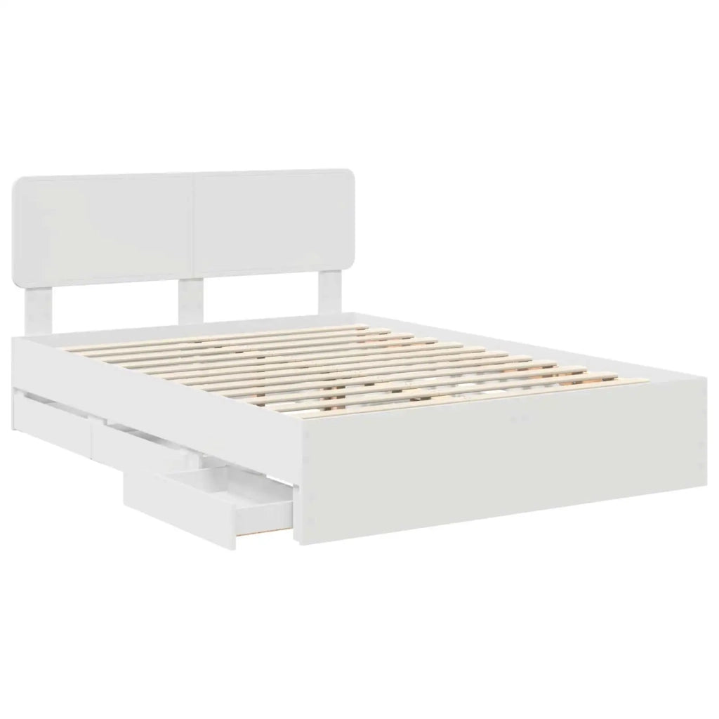 Struttura del letto Bianco 140 x 190 cm Legno ingegnerizzato 3412185