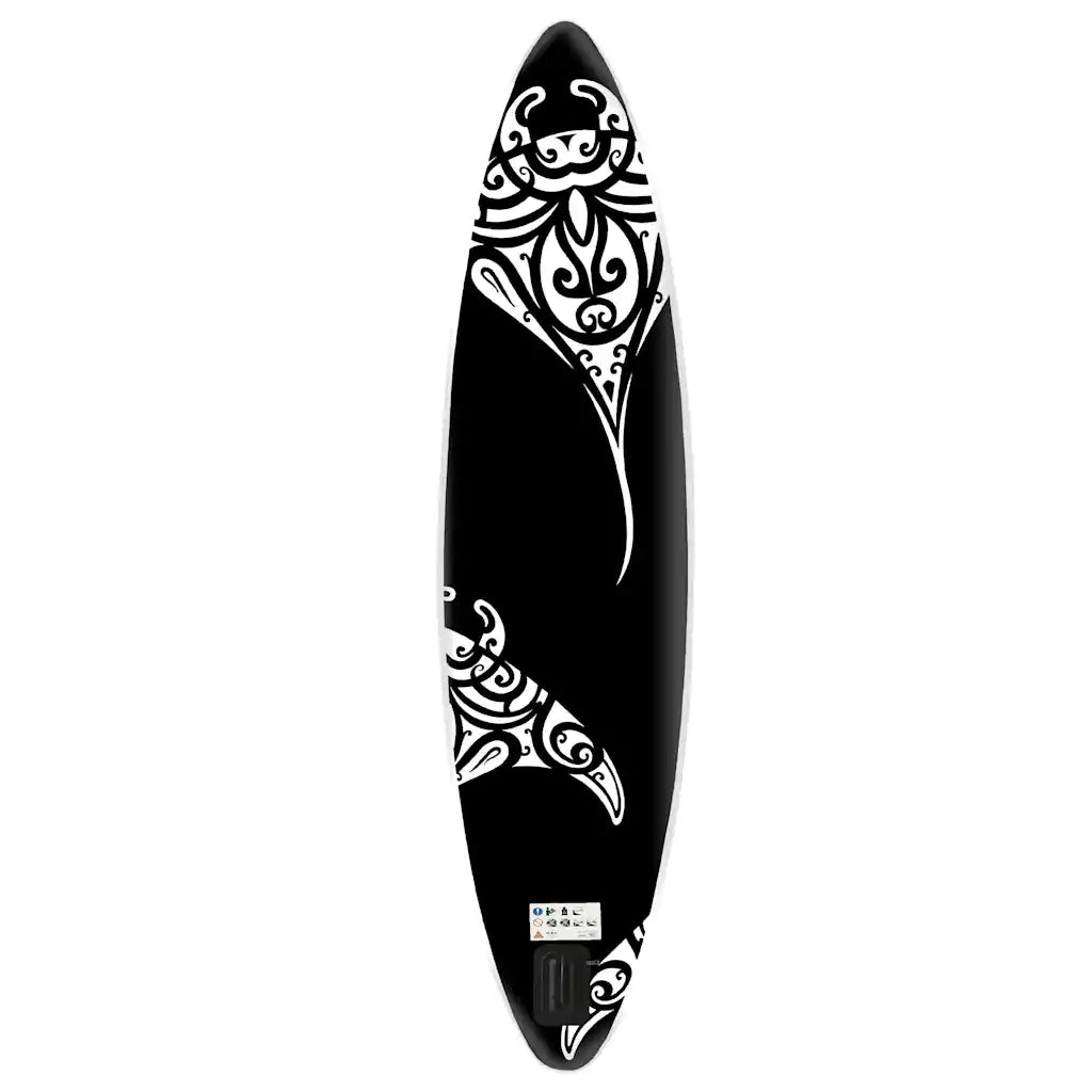 Set Tavola Gonfiabile da SUP 305x76x15 cm Nera 92746