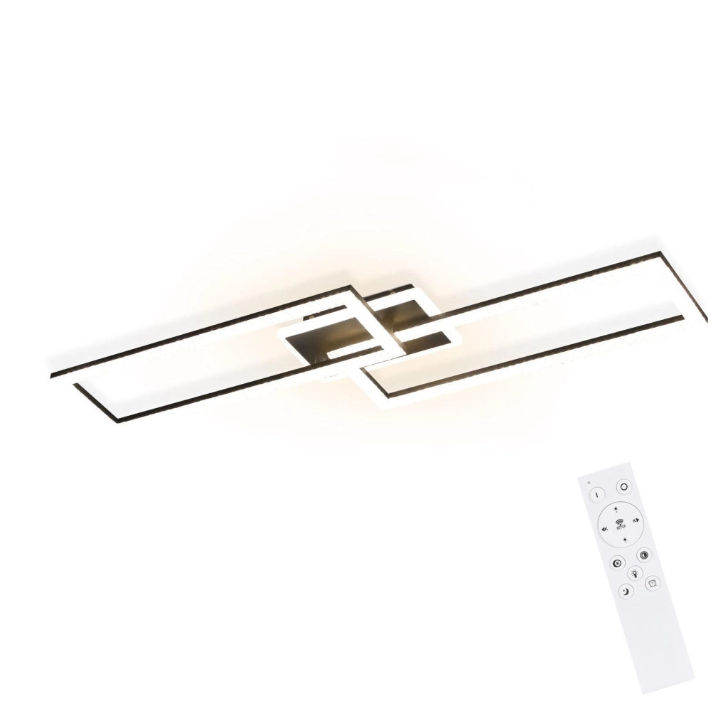ZMH Lampada da soffitto LED in cristallo dal design moderno con telecomando - 56 W