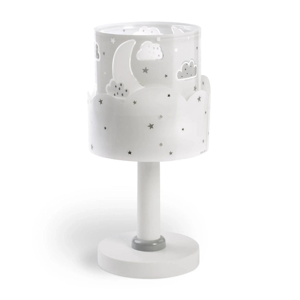 LÚZETE - LÁMPARA DE MESA INFANTIL NEW MOON E14 GRIS