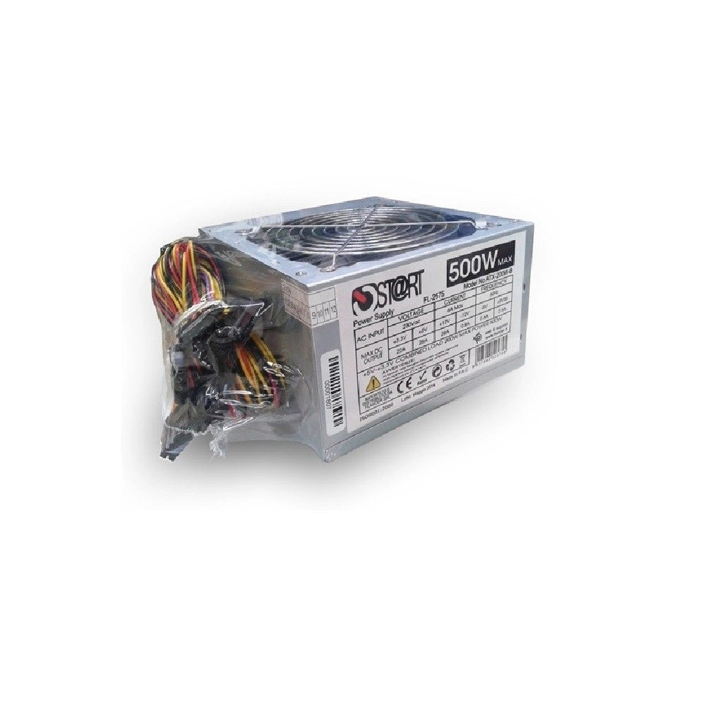 Trade Shop - Alimentatore Per Case Computer Pc Con Ventola Di Raffredamento Atxx 550w 20+4pin -