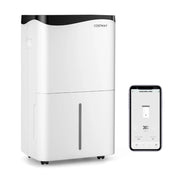Deumidificatore per casa con 4 modalit¨¤ e 2 velocit¨¤, Deumidificatore con pannello touch e controllo da app Bianco-Controllo climatizzazione