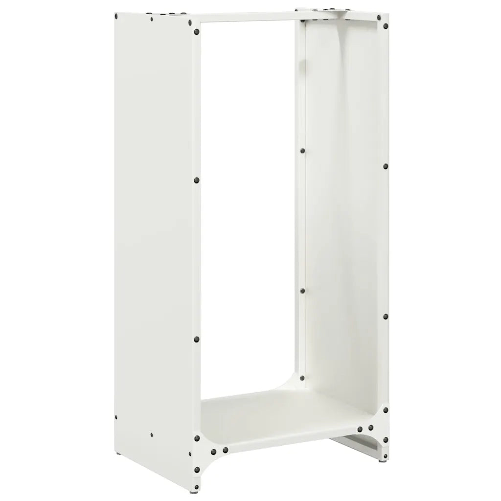 Rastrelliera per Legna da Ardere-Portalegna Bianca 40x30x80 cm 398847