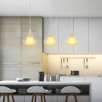 LAMPADARIO A SOFFITTO SOSPENSIONE PLAFONIERA E27 FERRO VINTAGE MODERNO BIANCO