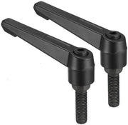 Set di viti adattabili 2 pezzi - M10 x 35 mm - Chiave inglese con pulsante - Lega di alluminio - Viti con testa a dado - Per macchine e apparecchiature - Viti con dado