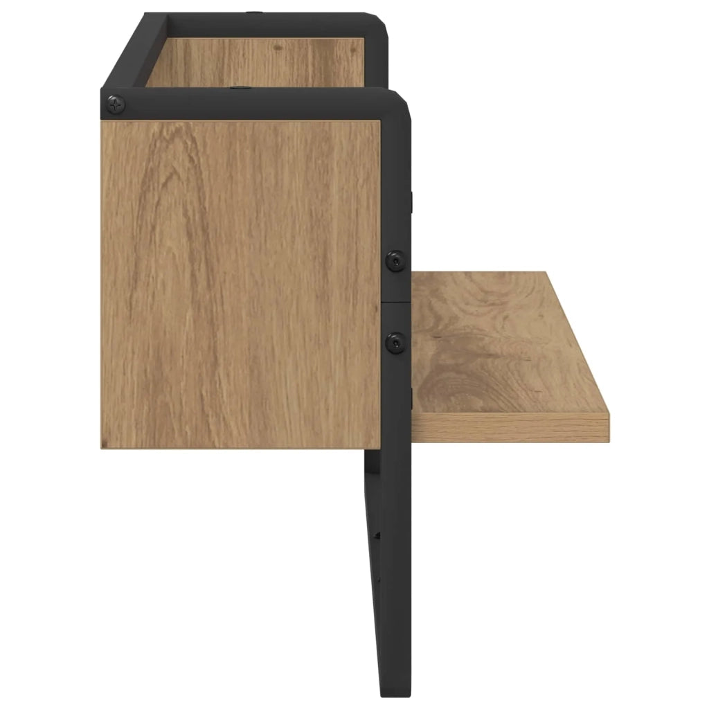 Scaffale da parete A parete Rovere artigianale 65 x 25 x 30 cm 8010908