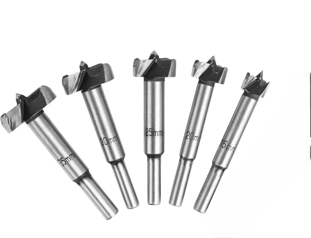 Set 5 Frese Legno Per Scanalare Rifilare Scanalature Fresatrice Gambo Da 6 a 8 -80257