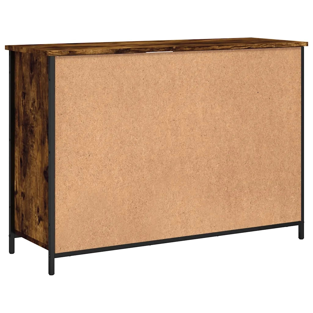 Credenza | Madia | Buffet da pranzo | Armadio da pranzo Rovere Fumo 100x35x70 cm in Legno Multistrato