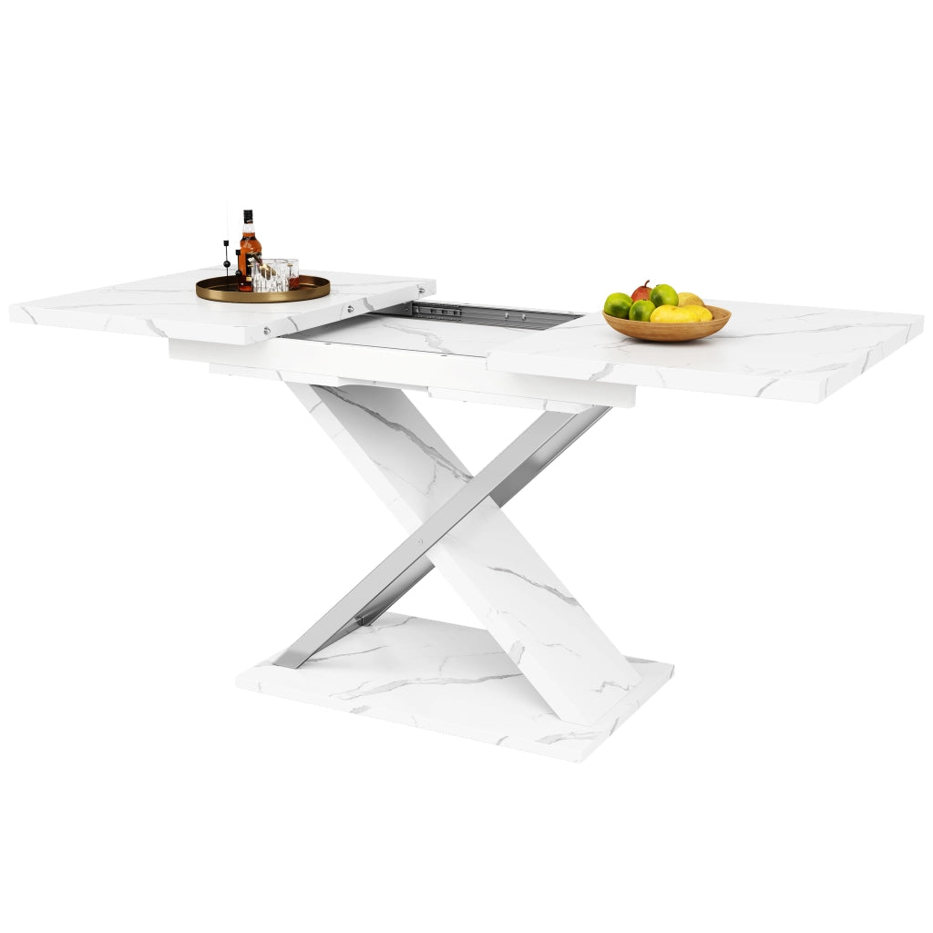 Tavolo da Pranzo Allungabile con Gambe a Croce ¨C MINIMAL ¨C 118-157x75 cm