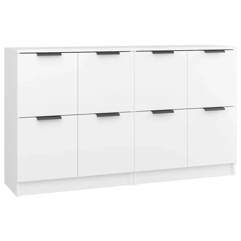Credenze 2 pz Bianco 60x30x70 cm in Legno Multistrato 3115804