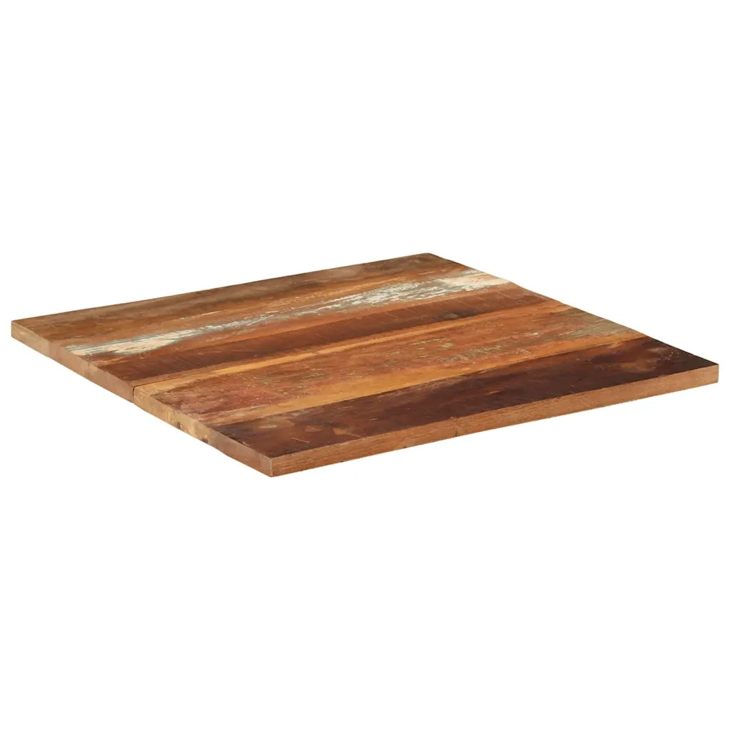 Piano Tavolo | Superficie Tavolo | Piano Scrivania Quadrato 70x70 cm 25-27 mm in Legno di Recupero