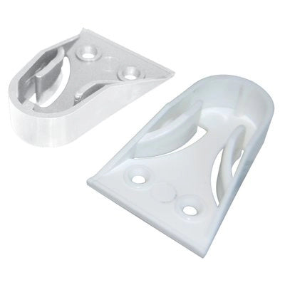 REGGITUBO ARMADIO TONDO LATERALE PLASTICA - BIANCO TUBO MM 18- 200 pezzi