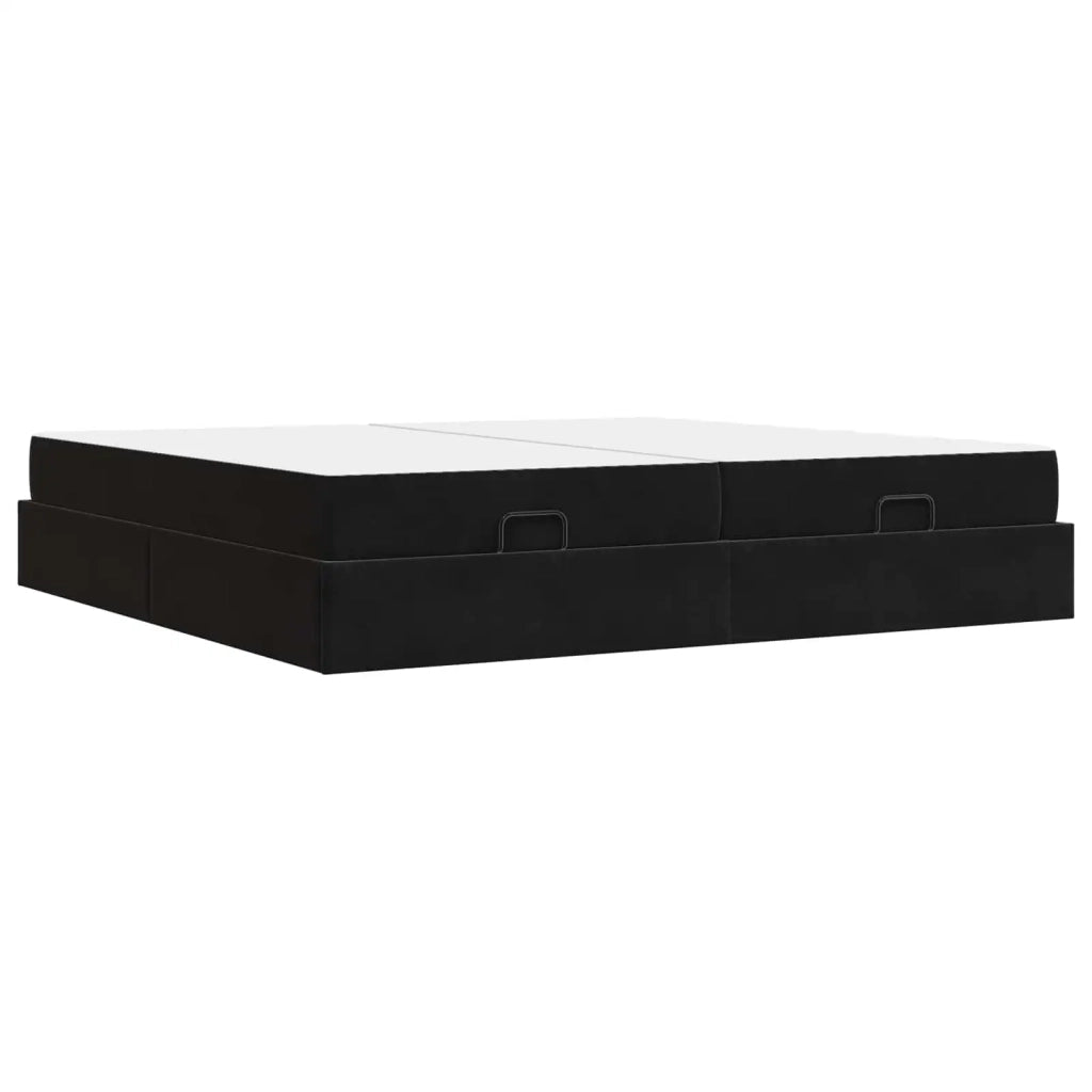 Struttura letto con materasso con materasso 2 pcs Nero Velluto 3399584