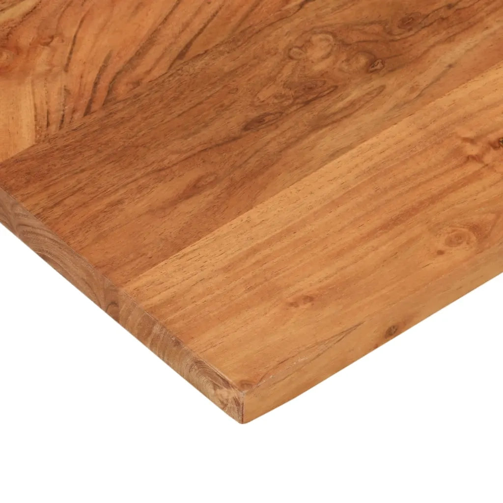 Piano Tavolo 70x70x2,5 cm Quadrato Legno Massello di Acacia