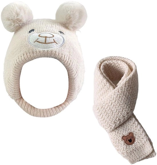 Cappello per Bambino - Felpa Calda - Cappuccio - Sdraio - Polyester - Adatto per 1-4 Anni - Morbido e Comodo
