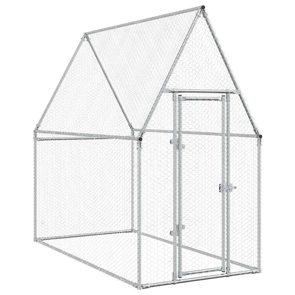 Pollaio Silver 200 x 100 x 190 cm acciaio zincato Silver 02_0041666