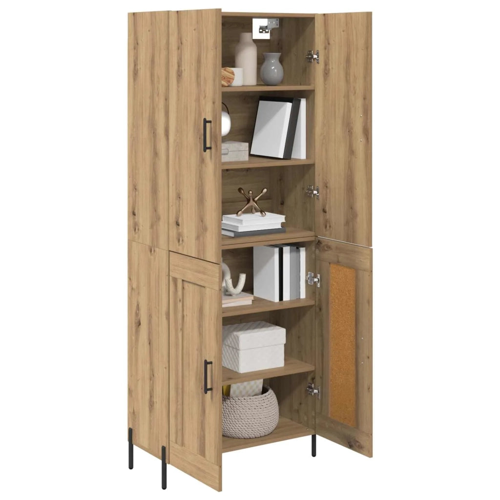 Credenza-Buffet-Armadio da cucina Rovere artigianale 69,5 x 34 x 180 cm 452237