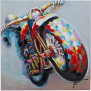 Biscottini Quadro olio su tela dipinto a mano 60x3x60 dare tocco L60xPR3xH60 L60xPR3xH60