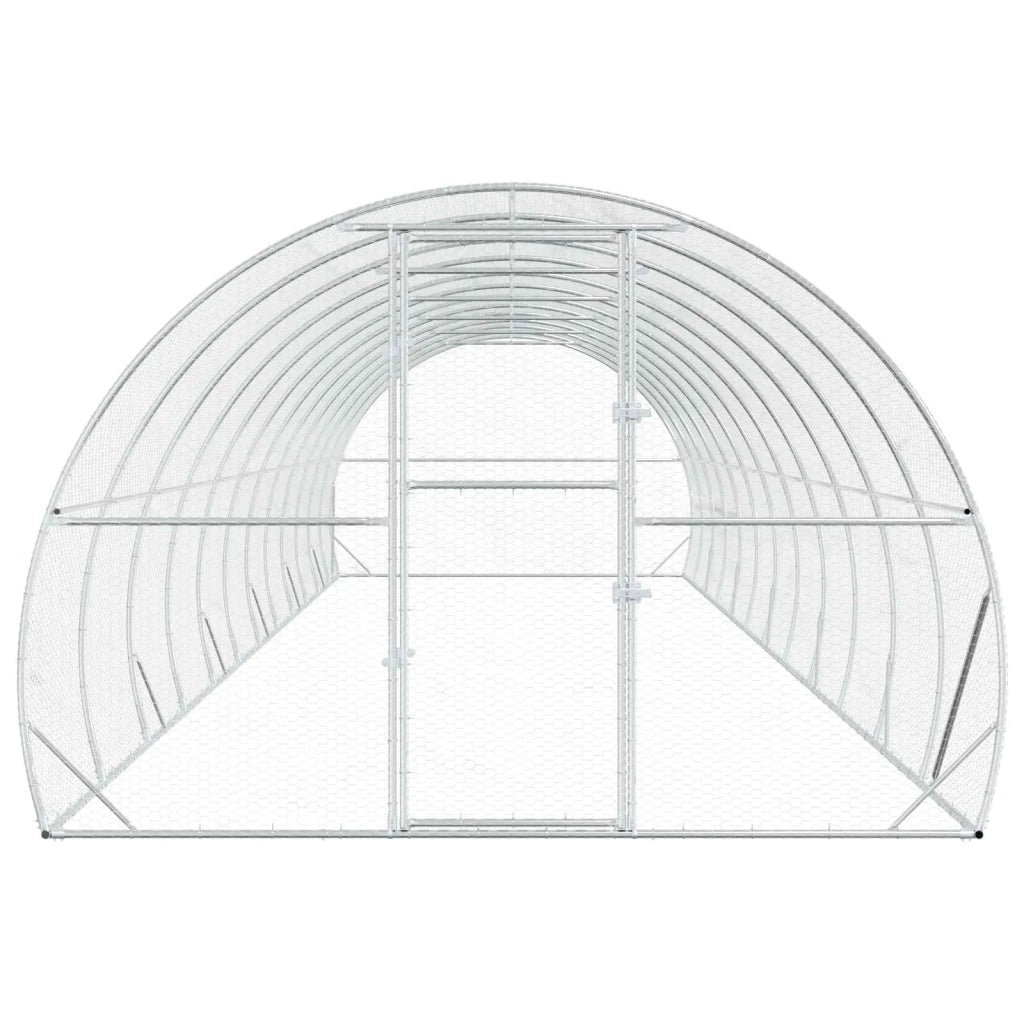 Pollaio Argento 1200 x 300 x 200 cm Acciaio zincato 3434695