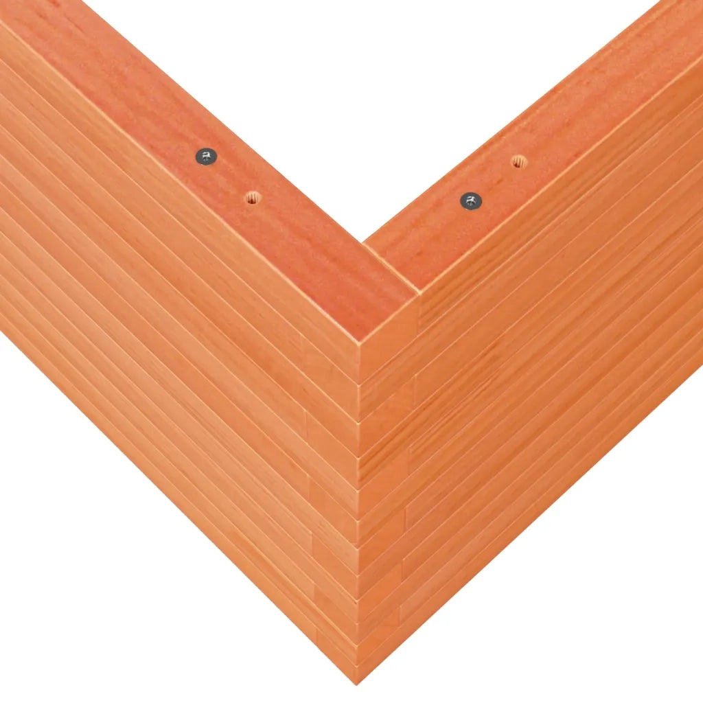Fioriera Giardino-Vaso da Esterno-Contenitore per Piante Marrone Cera 90x90x46 cm Legno Massello Pino