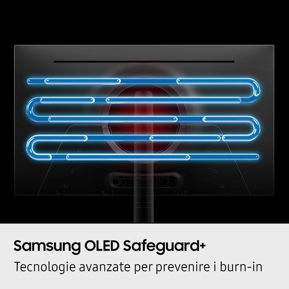 Samsung Monitor Gaming Odyssey OLED G8 (S27FG816SU), Flat, 27'', 3840x2160 (UHD 4K), 16:9, QD-OLED Glare Free, 240Hz, 0,03ms (GtG), FreeSync Premium Pro, Compatibilità G-Sync, Safeguard+, HDMI, DP