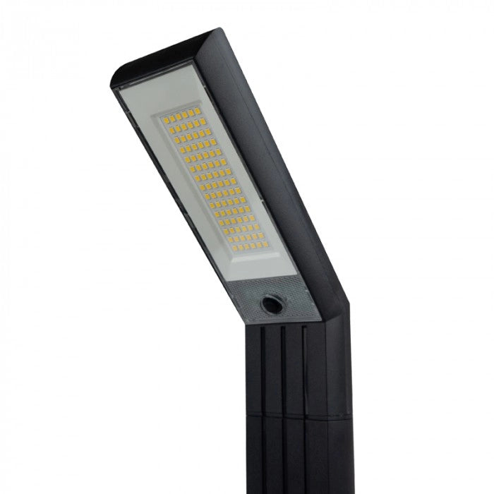 Lampada solare paletto nero LED 1,5W crepuscolare Ecolight