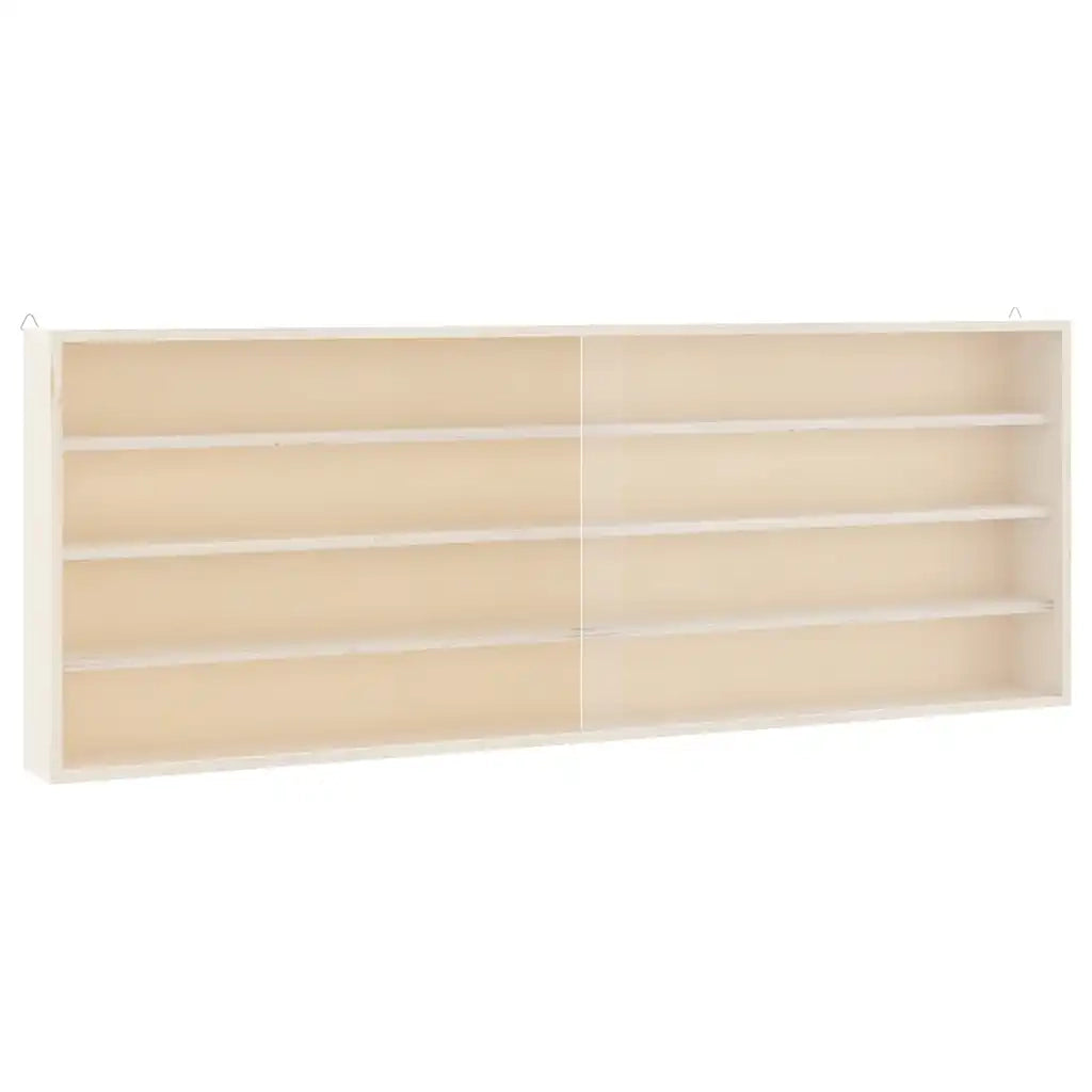 Teca da Collezione in Legno con Porte 100x8,5x37 cm