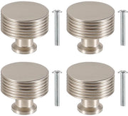 Pomelli di caricamento 4PK - Argento opacato - Maniglia di mobilio - Decorativi maniglioni di cassetti - Adatti per comodini - Installazione semplice 3cm