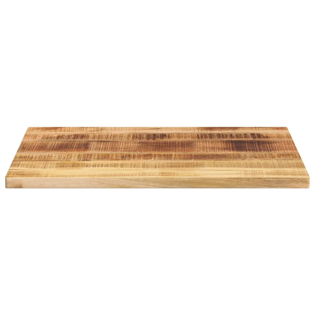 Piano per Tavolo 80x60x2,5cm Rettangolare Legno di Mango Grezzo 371330