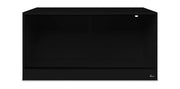 Diversa terrario in legno nero 150x80x80h - con 3 sportelli scorrevoli in vetro