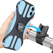 Sostegno per smartphone da 4 a 7 pollici con regolazione 360 gradi e fissaggio universale per bicicletta