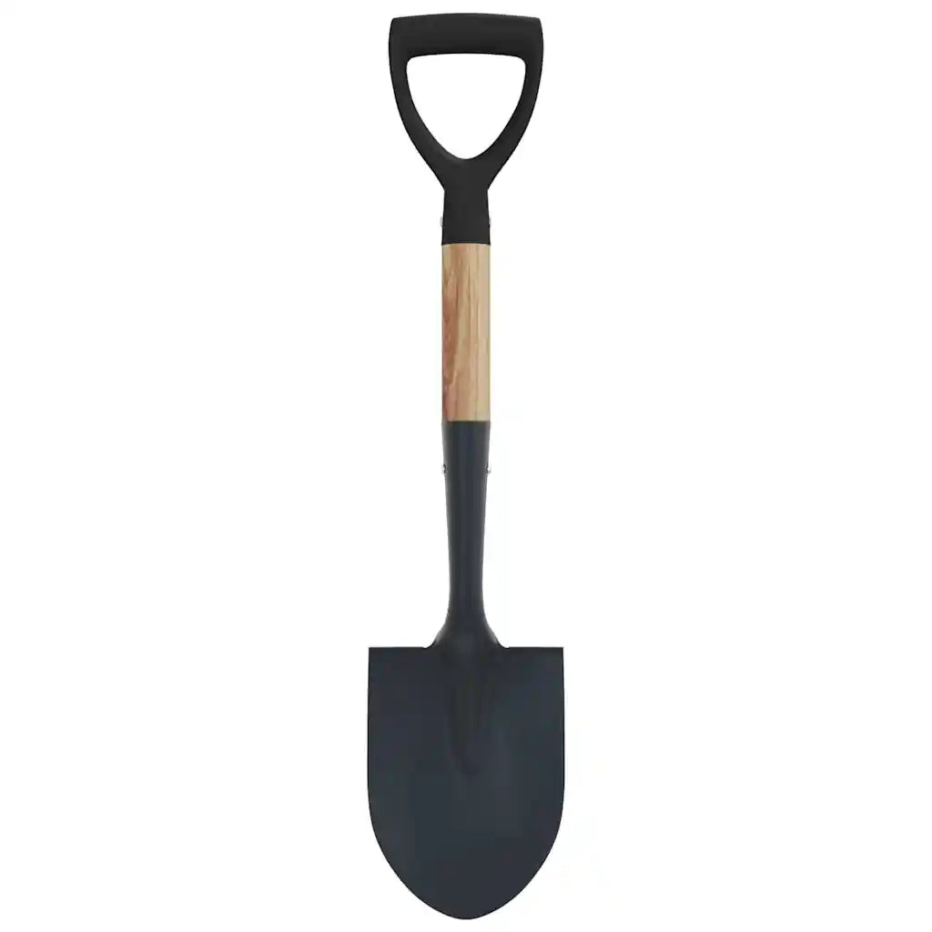 Pala Nero 68,5 cm Acciaio Rivestito e Legno Massiccio CFW5724160