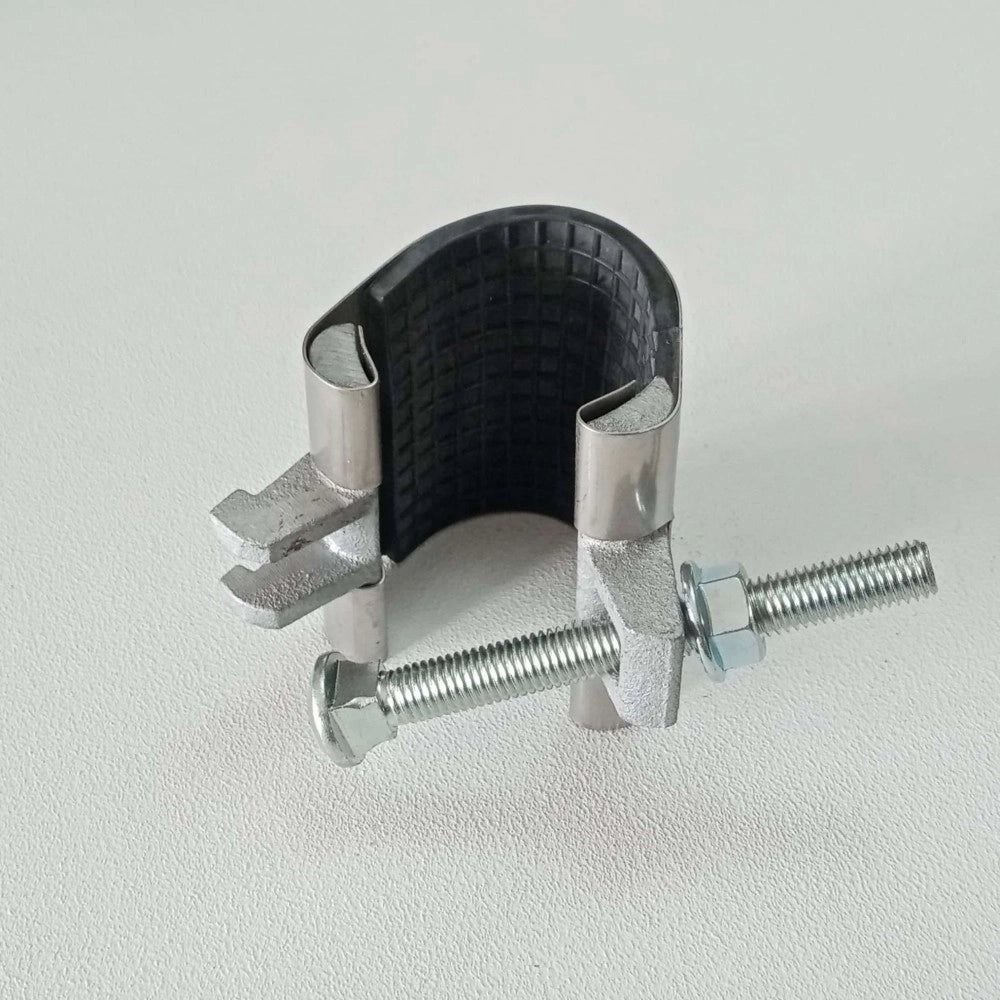 Collare di riparazione 26-30 mm inox per tubi con un tirante