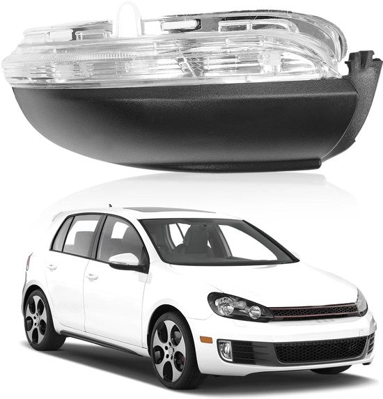 Achteruitkijkspiegelknipperlicht Modieus Design - Knipperlicht Rechts - Knipperlichten per Golf MK6/GTI/R20 - Tou-ran 2011-2015 - Massima Illuminazione - Codice OEM 5K0949102