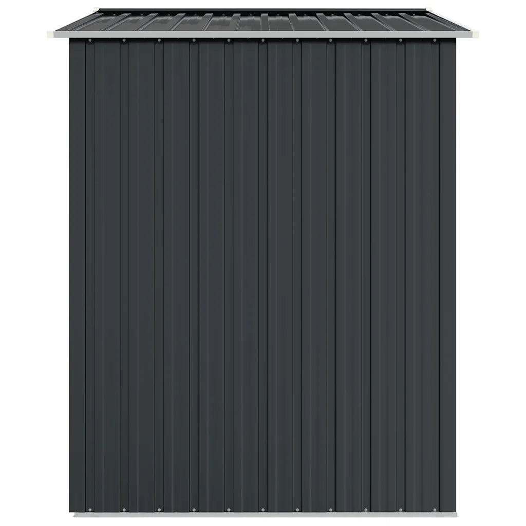 Capanno da Giardino Antracite 205x129x183 cm in Acciaio Zincato 46299