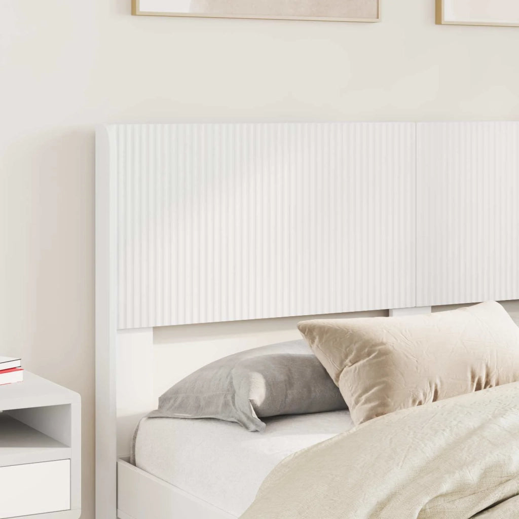 Struttura del letto con stoccaggio e testata Bianco 3414467