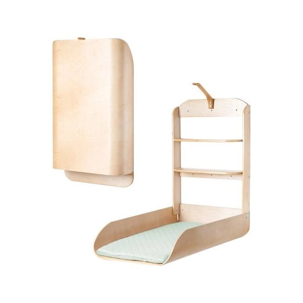Fasciatoio italbaby 070 5500 wally pieghevole da parete naturale