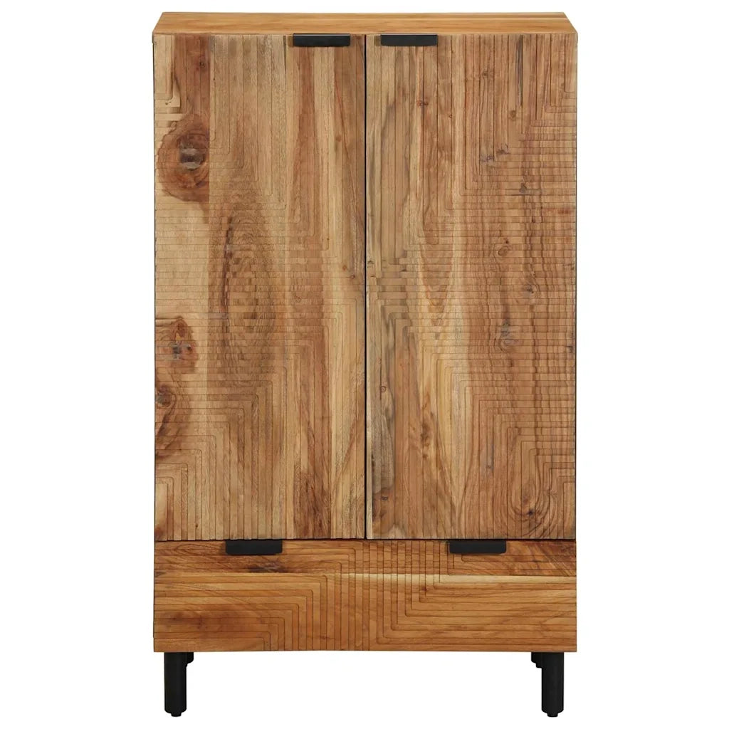 Credenza Naturale 60 x 33,5 x 100 cm Legno di Acacia Massello 4017786