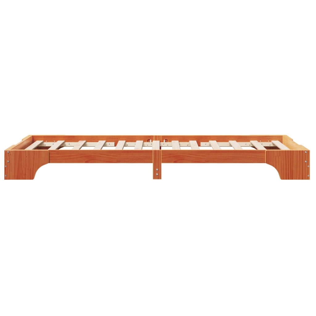 Letto Marrone Cerato Legno Massello 80 x 200 cm Letto
