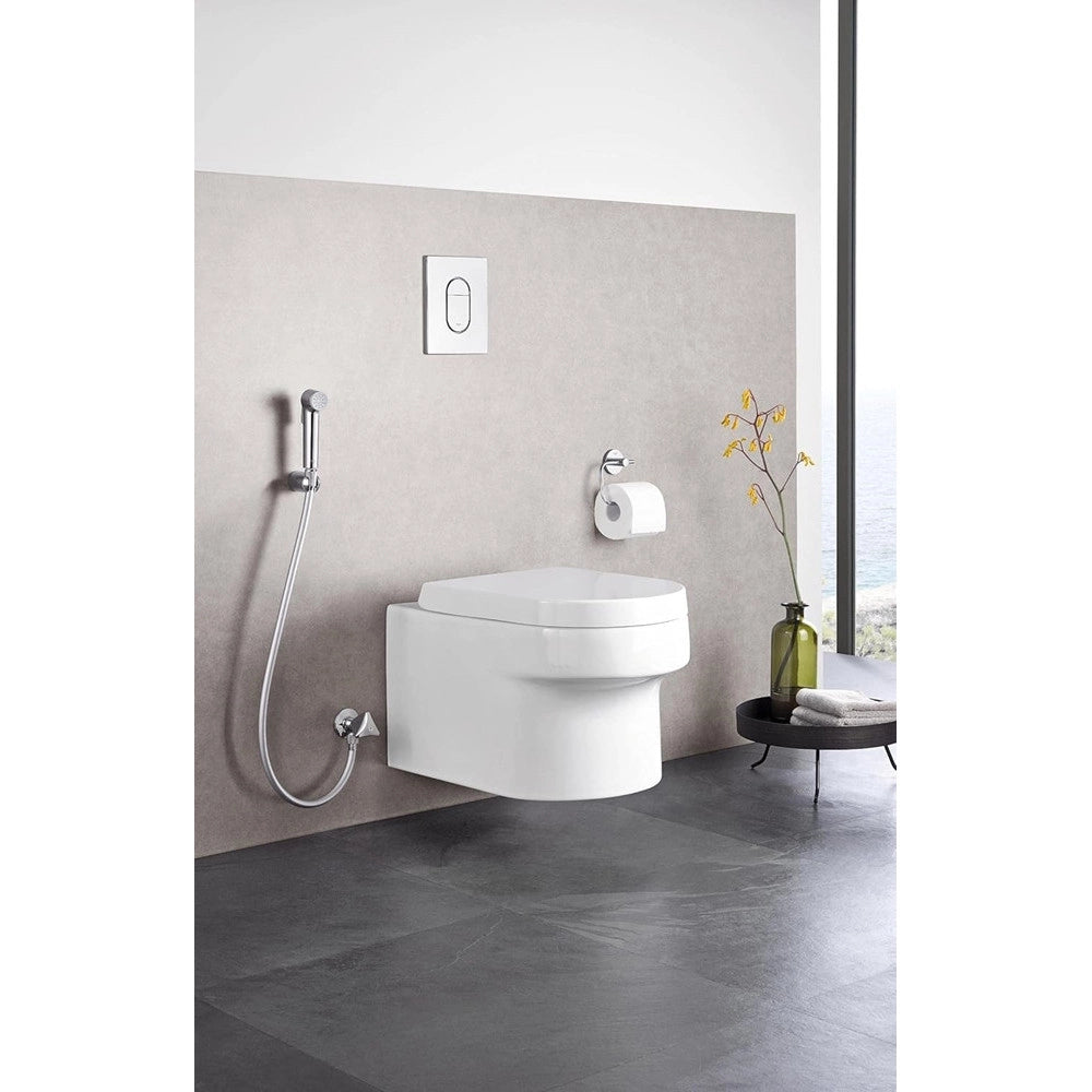 Trade Shop - Idroscopino Doccetta A Spruzzo Per Wc Bidet Pulizia Del Bagno Doccia 15 Cm 87546 -