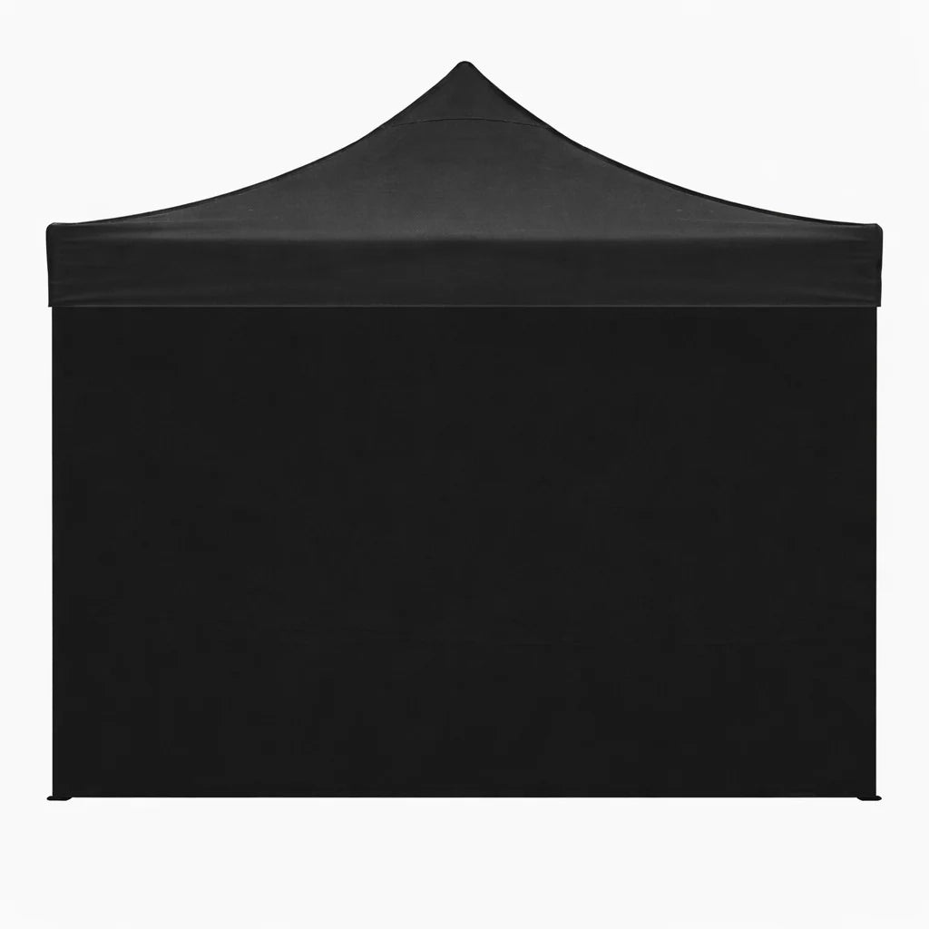 Telo laterale 3x2mt nero impermeabile di ricambio per gazebo richiudibile