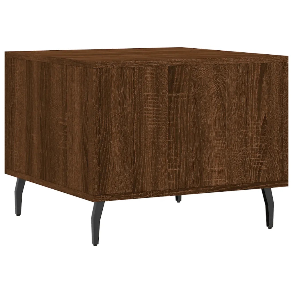2 pz Tavolini salotto | Tavolino da caff¨¨ | Tavolino da Soggiorno Rovere Marrone 50x50x40 Legno Multistrato