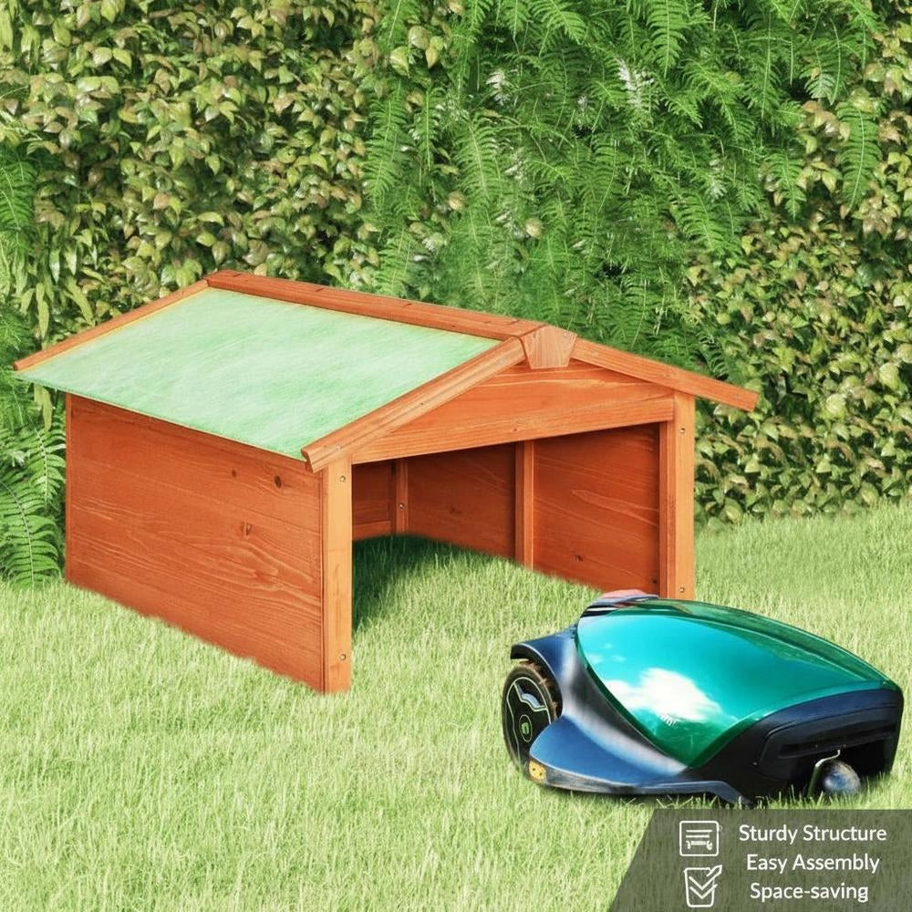 Robot Lawnmower Garage 72x87x50 Cm Solid Fir Wood