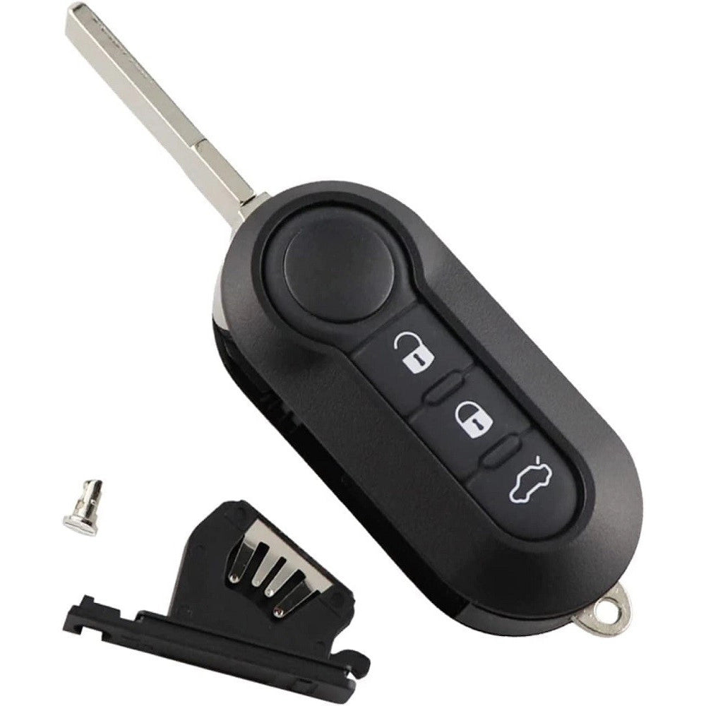 Trade Shop - Custodia Guscio Portachiavi Cover Per Chiavi Auto 3 Tasti Compatibile Fiat Lancia -