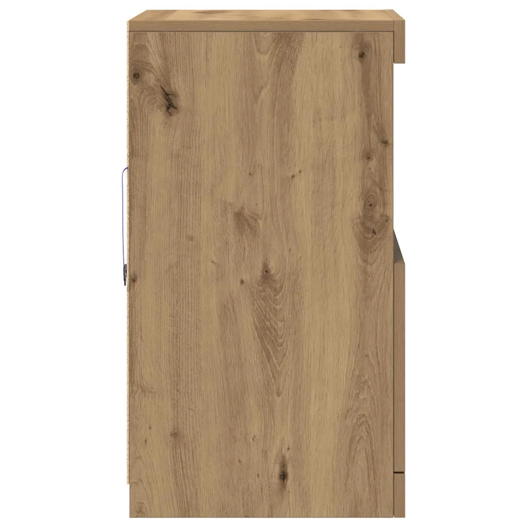 Madia LED Rovere artigianale 41 x 37 x 67 cm Legno multistrato 863037