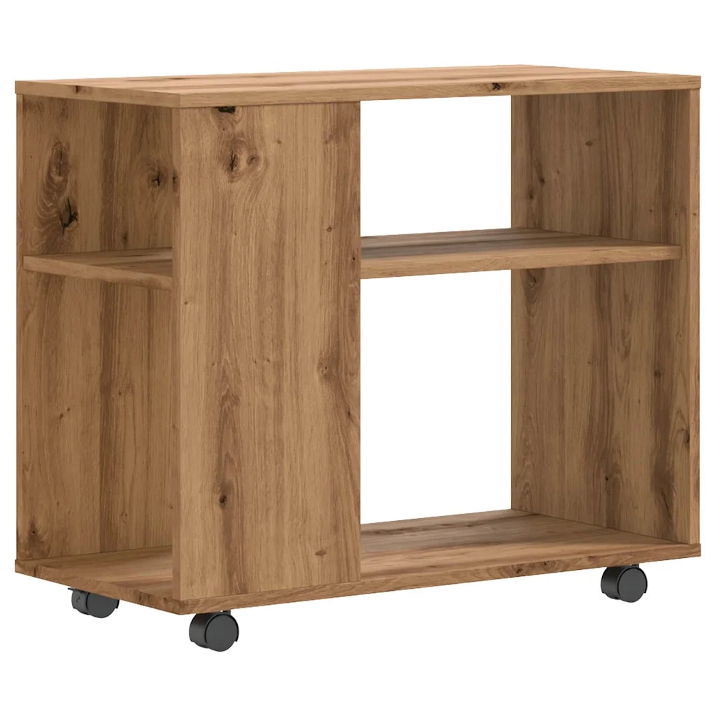 Tavolino da Salotto Rovere Artigianale 70x35x55cm in Truciolato