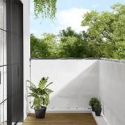 Paravento da Balcone Bianco 120x700 cm 100% Poliestere Oxford 4000102
