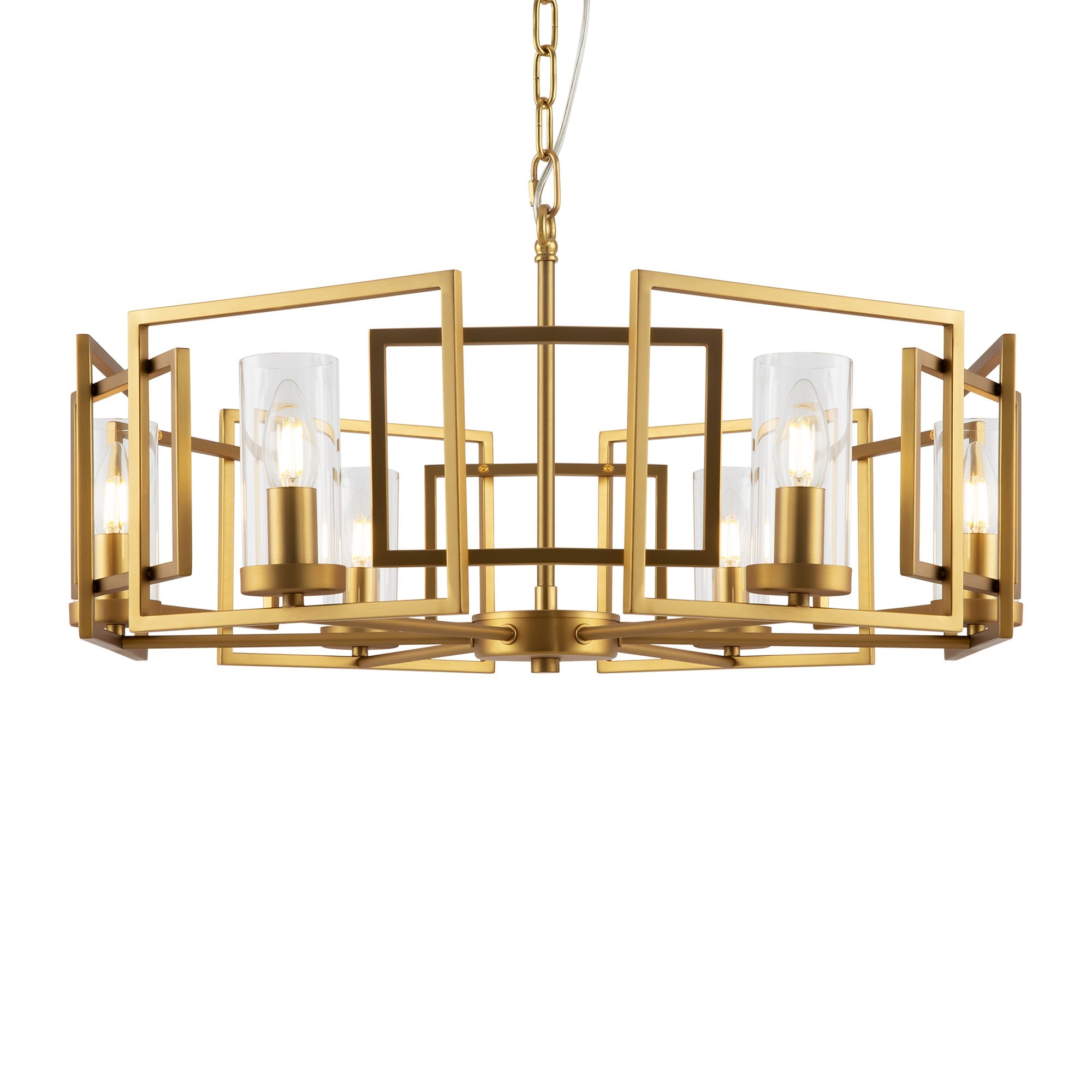 Lampada pendente House in Metallo Bowi Oro