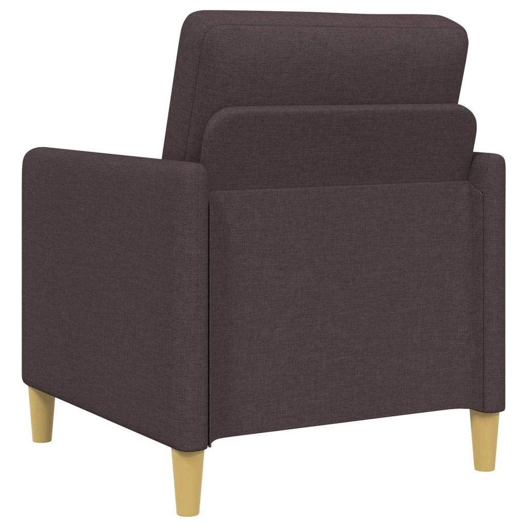 Set di Divani con Storage 2 pz Marrone Scuro Poliestere 3429236